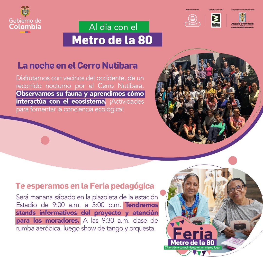 Boletín Al día del Metro de la 80 (22 de noviembre de 2024)