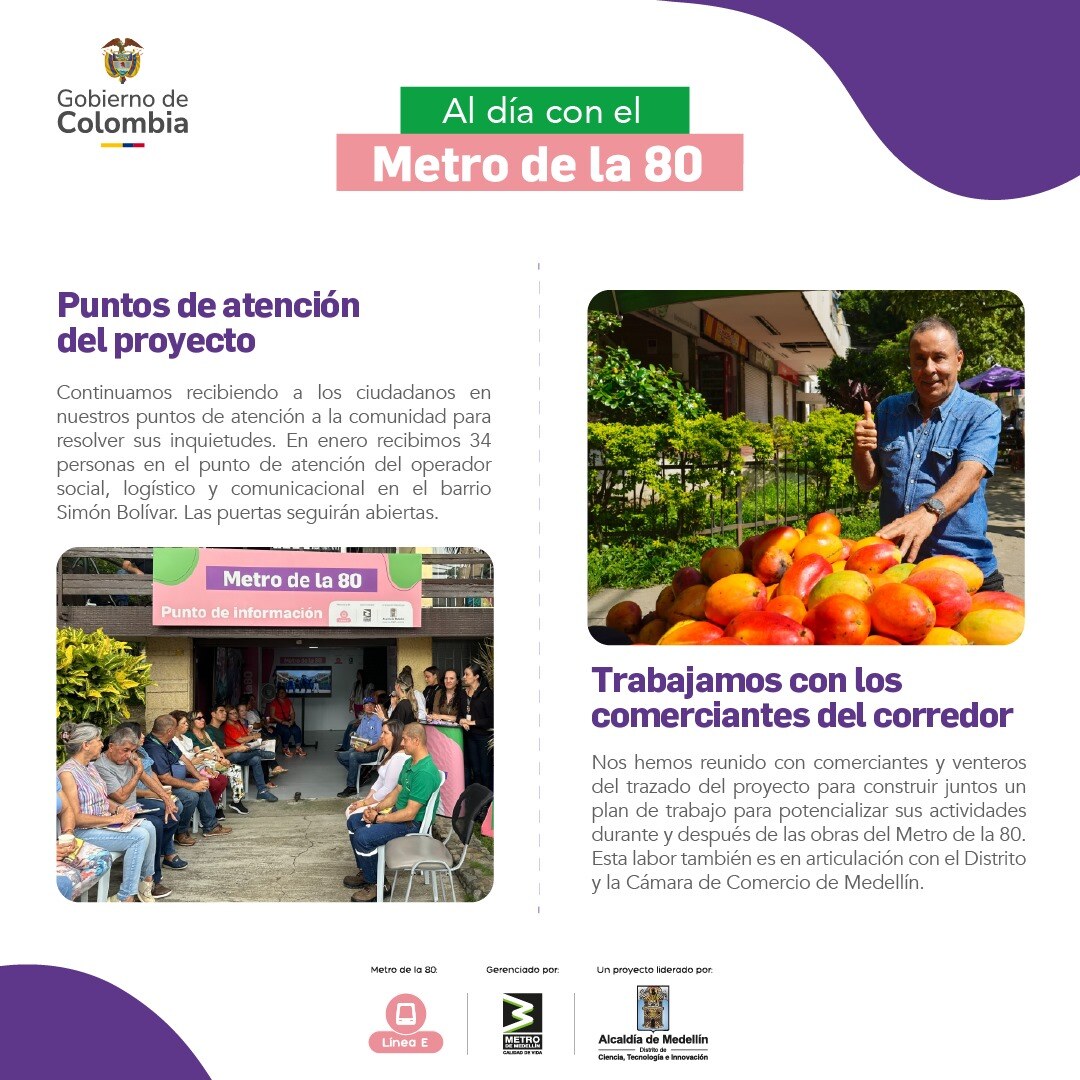 Boletín Al día del Metro de la 80 (03 de febrero de 2025)