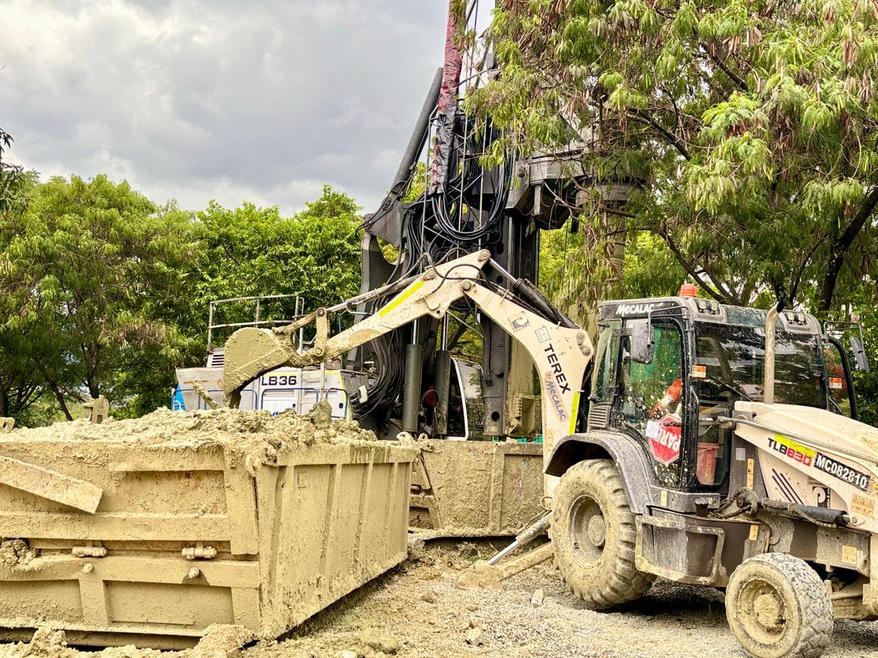 Cimentaciones apoyos viaducto Caribe13