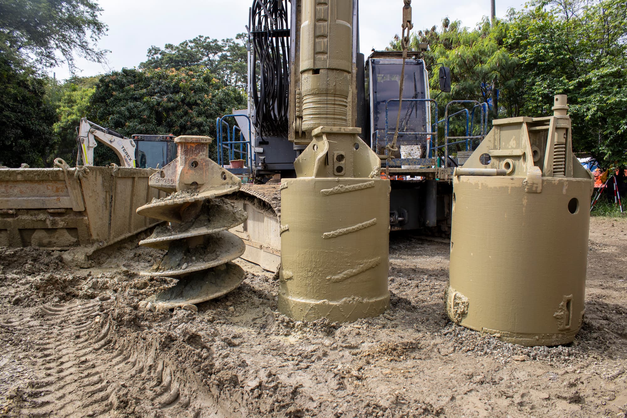 Cimentaciones apoyos viaducto Caribe2