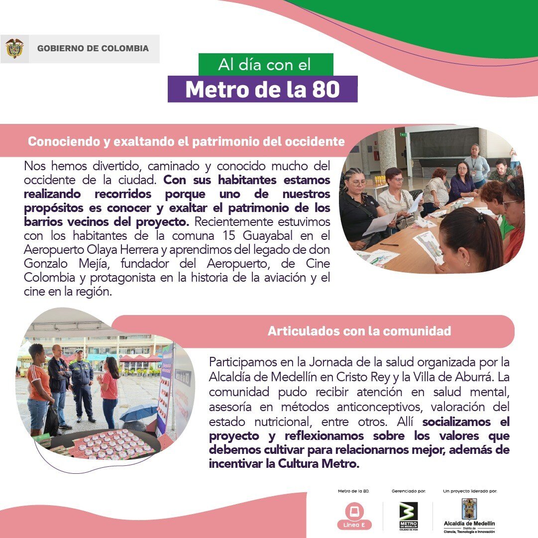 Boletín Al día del Metro de la 80 (31 de mayo de 2024)