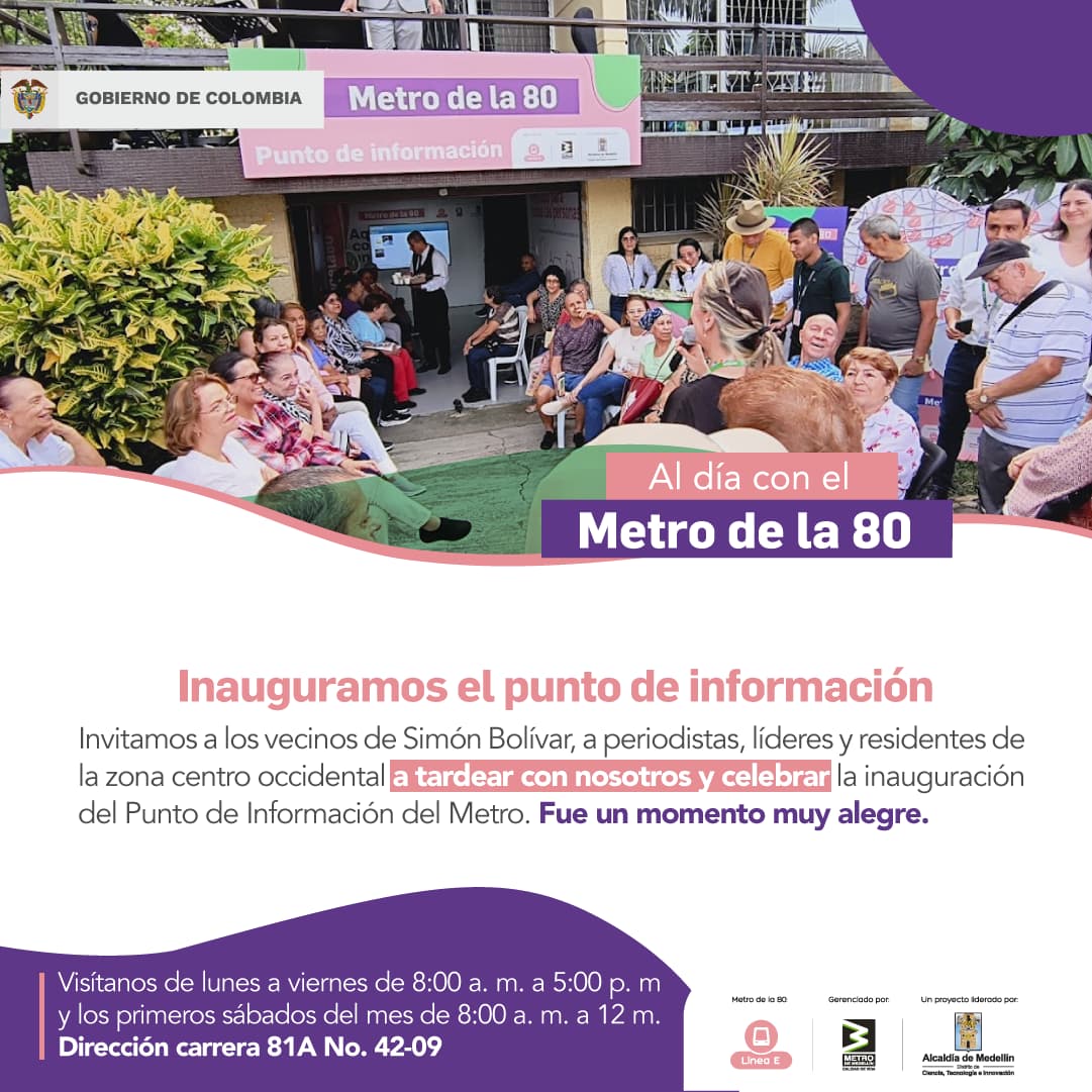 Boletín Al día del Metro de la 80 (2 de agosto de 2024)