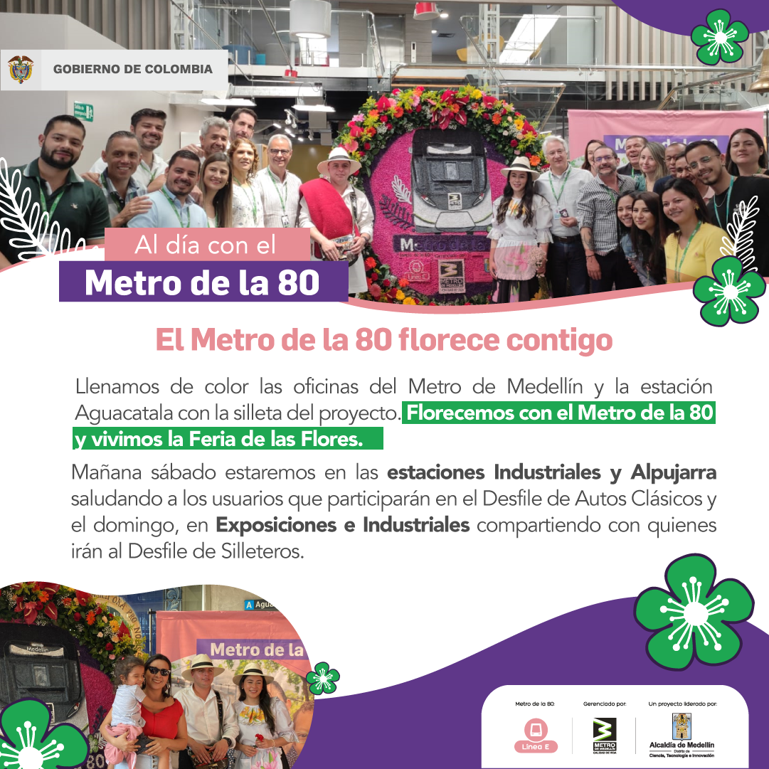 Boletín Al día del Metro de la 80 (9 de agosto de 2024)